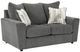 Signature Design by Ashley® Stairatt Gravel Loveseat-0