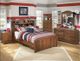 Signature Design by Ashley® Barchan 3-Piece Medium Brown Full Bookcase Headboard Bedroom Set-4