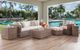 Braxton Culler Paradise Bay Driftwood Aluminum Outdoor Chair and a Half-1