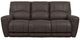 La-Z-Boy® Cassian Dark Chocolate Leather Power Reclining Sofa with Headrest-1
