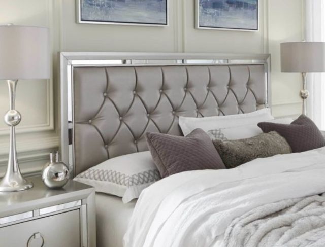 Global Furniture USA Riley Silver Full Panel Bed-2