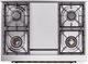Ilve® Nostalgie II Series 36" Glossy Black Pro Style Dual Fuel Range-2