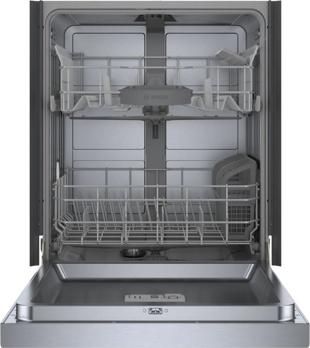Bosch® 100 Series 24" Stainless Steel Front Control Built In Dishwasher-1