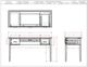 Legends Home Hampton Barnwood/Jasmin White Writing Desk-2