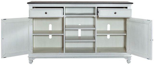 Liberty Furniture Allyson Park Highboy Charcoal/Wirebrushed White 68" TV Console-3