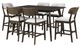 New Classic® Home Furnishings Rex 7-Piece Beige/Walnut Counter Dining Set-0
