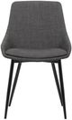 Armen Living Mia Black/Charcoal Dining Side Chair-2