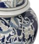 A & B Home Blue/Gold Bryn Ginger Jar-3