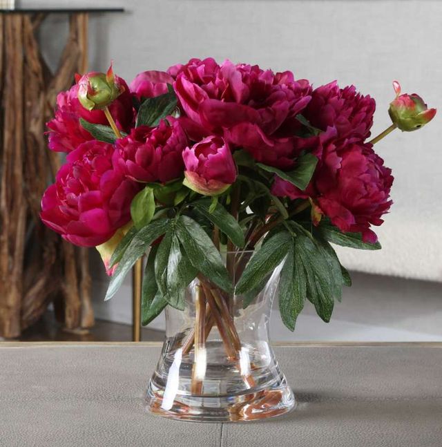 Uttermost® Prima Peony Green/Purple Bouquet-1