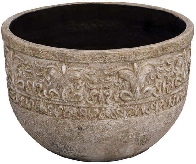 Uttermost® Regalia Weathered Stone-Like Indoor-Outdoor Planter-3