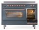 Ilve® Nostalgie II Series 48" Blue Grey Pro Style Induction Range-3