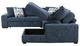 Homelegance® Raife 4-Piece Blue Sectional with Right Chaise-4