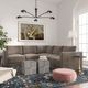 TOV Furniture Willow 5-Piece Taupe Modular Sectional-1