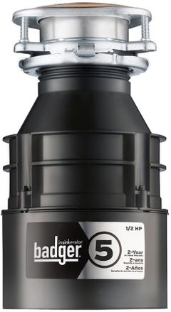 InSinkErator® Badger® 5 0.5 HP Continuous Feed Black Garbage Disposal
