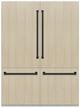 ZLINE Autograph Edition 60"  32.2 Cu. Ft. Panel Ready Built-In French Door Refrigerator with Graphite Gray Interior and Matte Black Accents-0