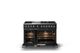 Viking® 5 Series 48" Onyx Pro Style Dual Fuel (NG) Range with Polished Chrome Trim-1