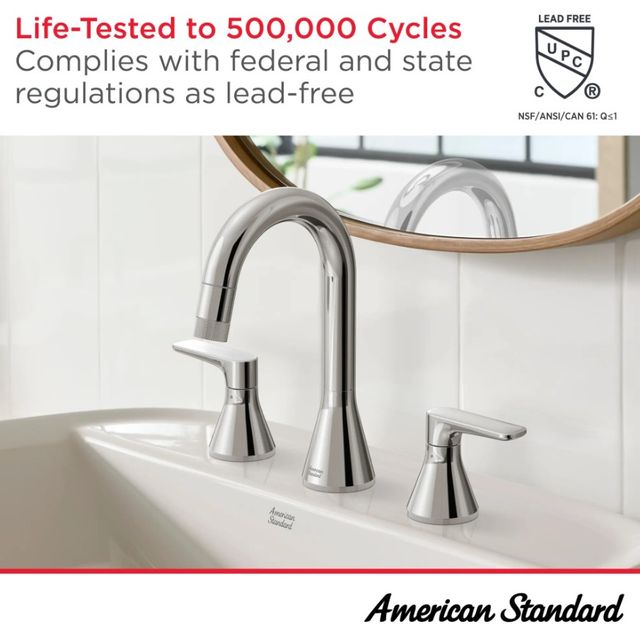 American Standard Town Square® S Brushed Nickel Single Hole Single-Handle Bathroom Faucet with Lever Handle-4