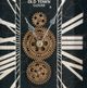 A & B Home Black/Gold Gear Table Clock-2