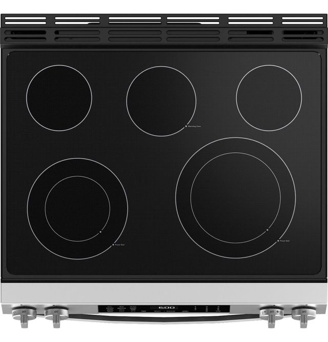GE® 600 Series 30" Fingerprint Resistant Stainless Steel Slide-In Electric Range-1