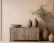 International Furniture Direct Xel-Ha Brown Console-1