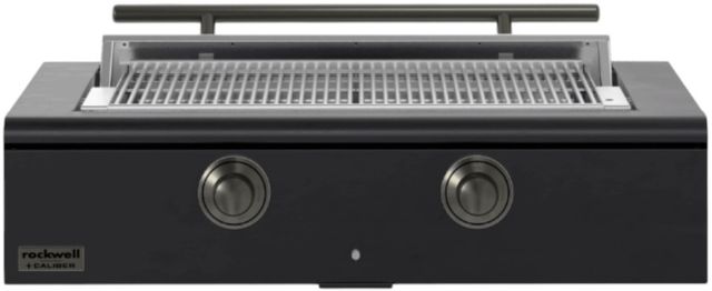 Caliber™ Rockwell Social 2-Burner Matte Black Built-In Natural Gas Grill with Pewter Hardware-0