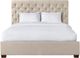 Elements International Waldorf Sand King Upholstered Bed-1