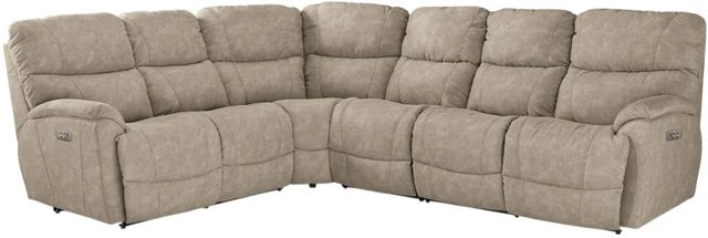 La-Z-Boy® Trouper Stucco Reclining Sectional with Custom Layout Options-0