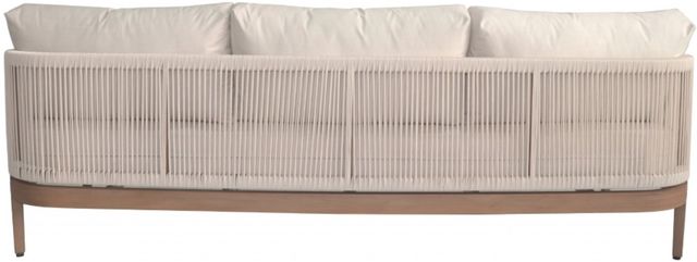 Meridian Furniture Maui Cream Aluminum/Fabric/Wooden Outdoor Sofa-2