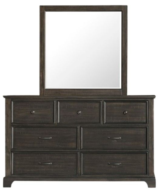 New Classic® Home Furnishings Stafford County Walnut Dresser and Mirror-2