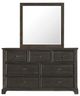 New Classic® Home Furnishings Stafford County Walnut Dresser and Mirror Set-2