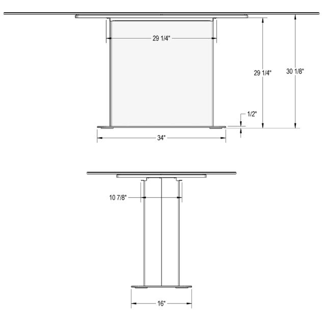 Amisco Customizable Lucarelli Dining Table-3