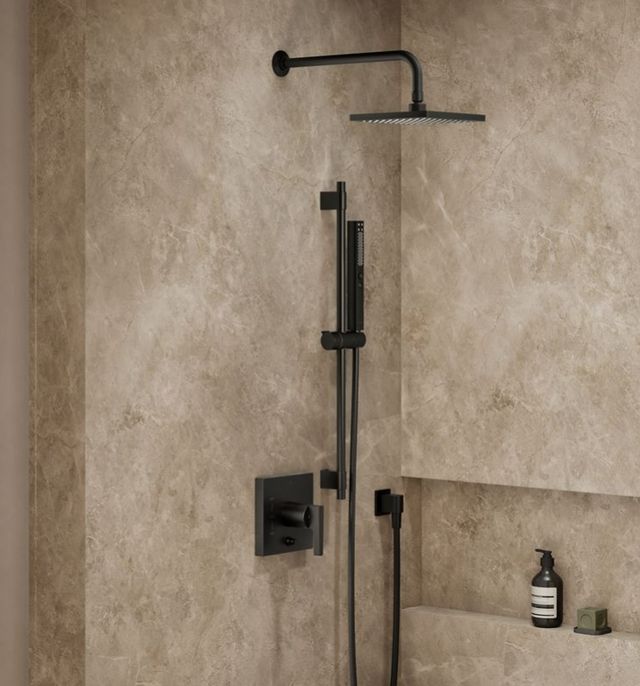 KOHLER® Honesty® Matte Black 2.5 GPM Showering Kit-1