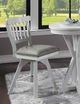 ECI Furniture Bianca Grey/White Tulip Bar Stool-0