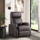 Homelegance® Greenfield Dark Brown Push Back Reclining Chair-1