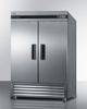Summit® Commercial 56 in. 49.0 Cu. Ft. Stainless Steel Reach In Refrigerator-3