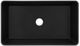 ZLINE Siena 33" Matte Black Farmhouse Single Bowl Quartz Kitchen Sink-3