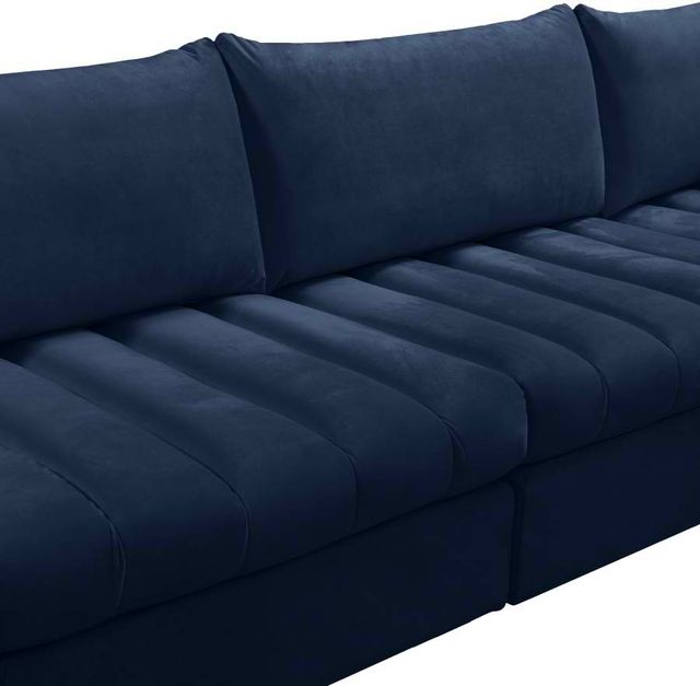 Meridian Furniture Jacob 7-Piece Navy Velvet Modular Sectional Set-1