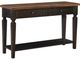 John Thomas Furniture® Vista Coal/Hickory Sofa Table-0