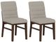 Emerald Home Ronan 2-Piece Brown/Gray Dining Side Chair with Stretcher-0