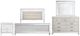 New Classic® Home Furnishings Valentino 4-Piece White Queen Panel Bedroom Set-0
