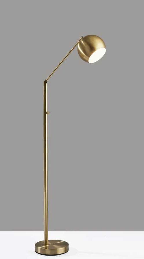 Adesso® Ashbury Antique Brass Floor Lamp-4