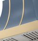 AGA Cascade 36" Stone Blue Wall Mounted Range Hood  with Brushed Brass Trim-1