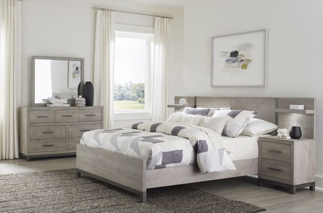 Homelegance® Zephyr Gray Full Panel Bed-3