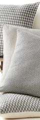 Giftcraft 4-Piece Cream/Gray Assorted Handloom Oversized Pillow Set-1
