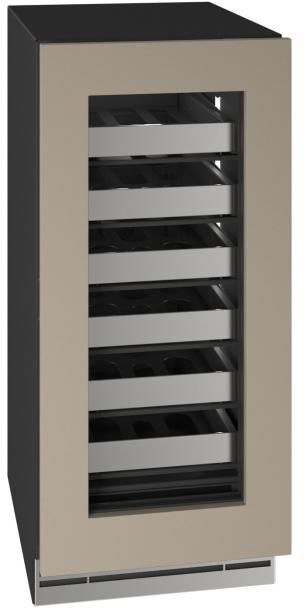 U-Line® Home Collection 15" 2.8 Cu. Ft. Panel Ready Wine Refrigerator with Glass Door-1