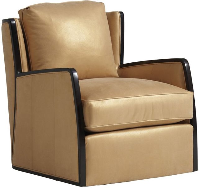 Lexington Home Customizable Carlyle Delancey Leather Swivel Chair-0