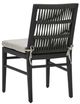 Classic Home Westville Black Olefin/Wooden Outdoor Dining Chair-5