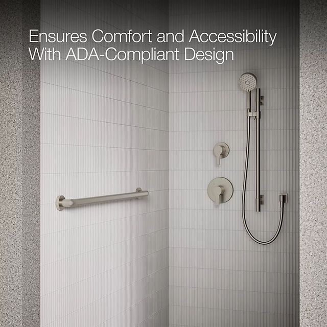 KOHLER® Kumin™ Vibrant Brushed Nickel 36" Grab Bar-3