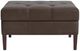 Bassett® Furniture Customizable Dover Sabel 35" Rectangle Tufted Leather Ottoman-1