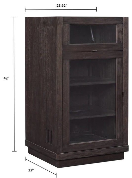 Bell'O® Coltrane Espresso Stereo Cabinet with Lift Top-3